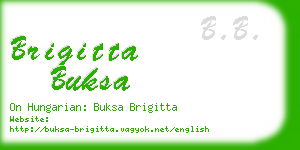 brigitta buksa business card